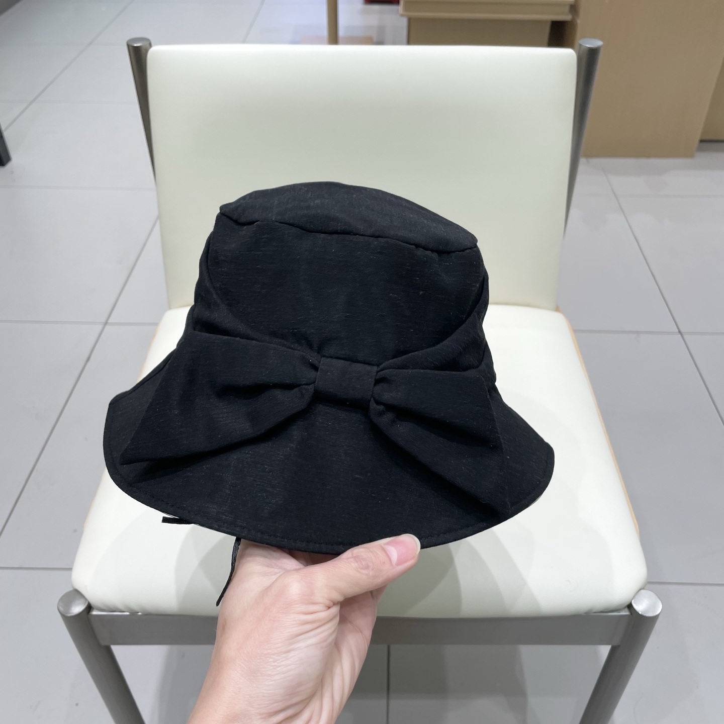  Chanel香奈儿遮阳渔夫帽，可折叠，头围57cm