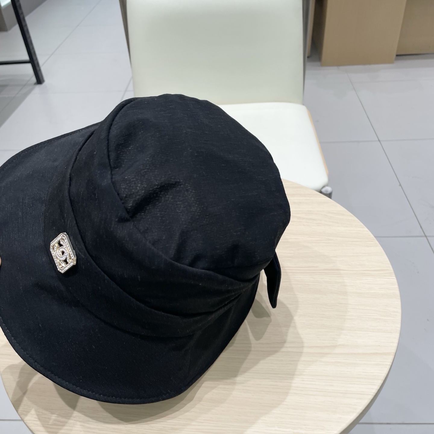  Chanel香奈儿遮阳渔夫帽，可折叠，头围57cm