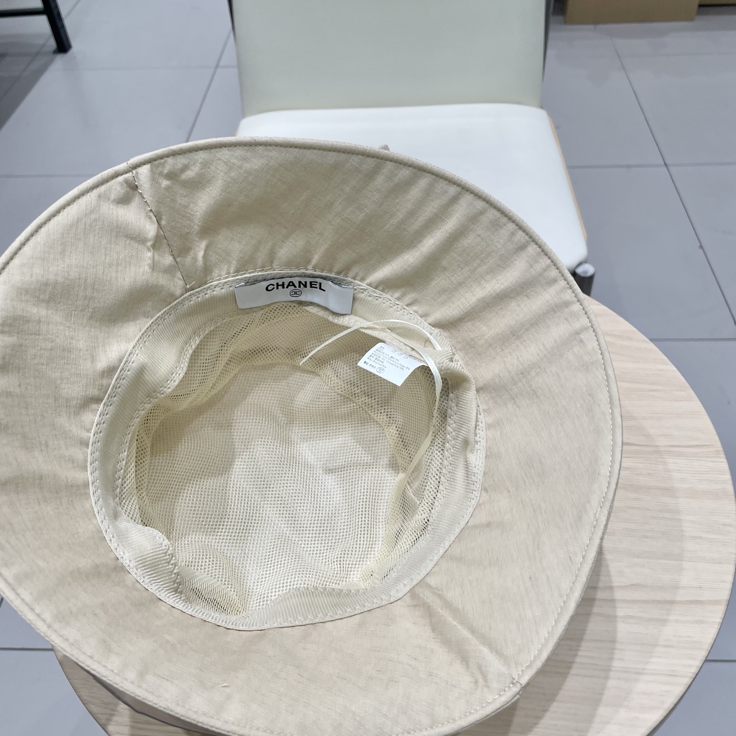  Chanel香奈儿遮阳渔夫帽，可折叠，头围57cm