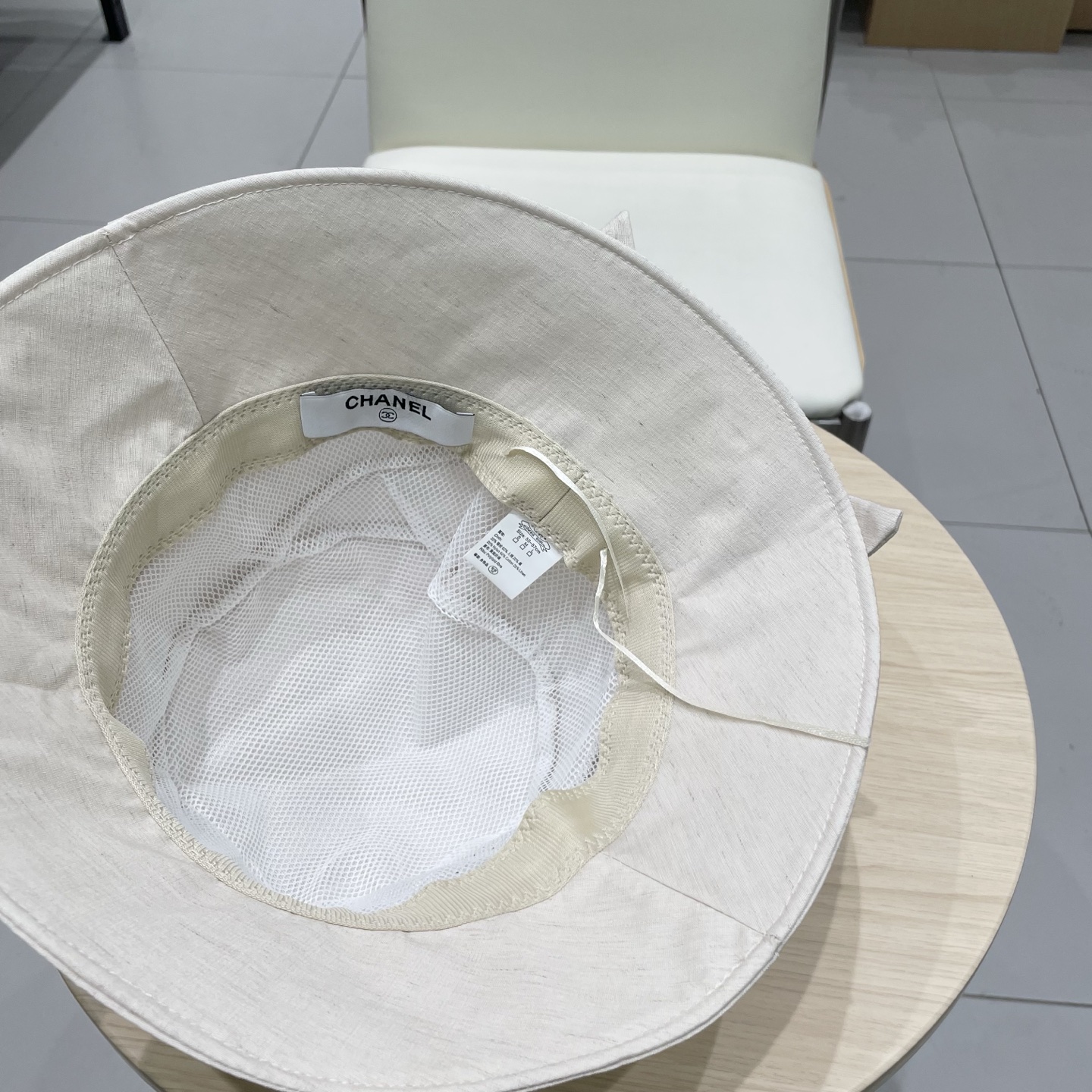  Chanel香奈儿遮阳渔夫帽，可折叠，头围57cm