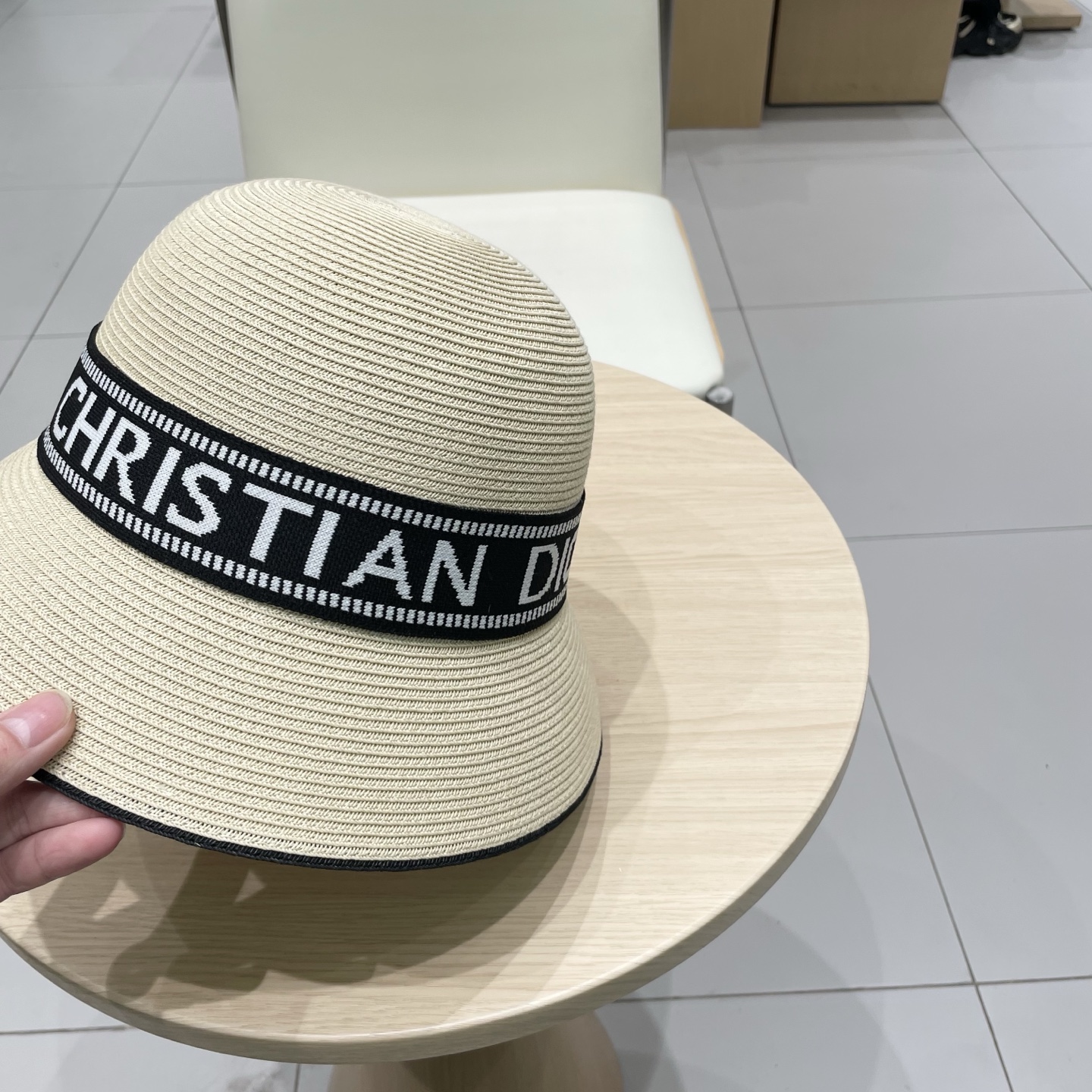  Dior迪奥新款盆帽，细草可折叠草帽，盆帽，头围57cm