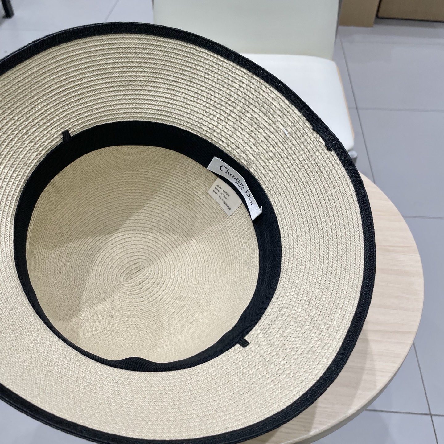  Dior迪奥新款盆帽，细草可折叠草帽，盆帽，头围57cm