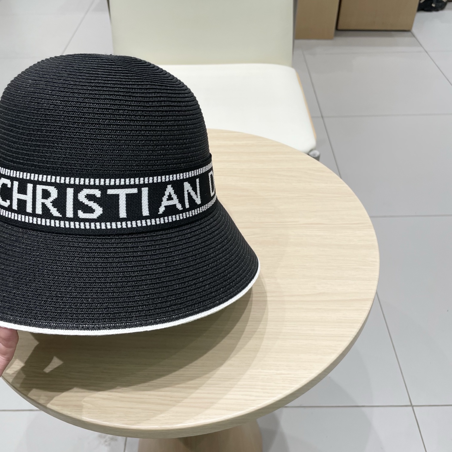  Dior迪奥新款盆帽，细草可折叠草帽，盆帽，头围57cm