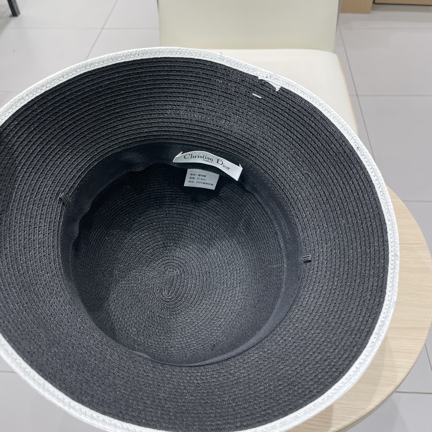  Dior迪奥新款盆帽，细草可折叠草帽，盆帽，头围57cm