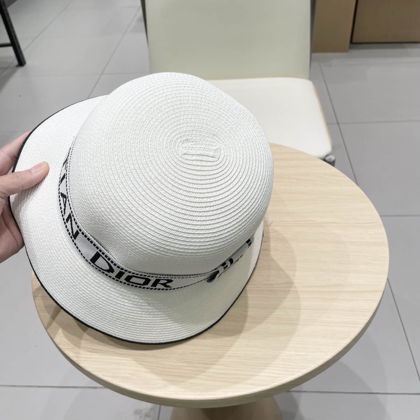  Dior迪奥新款盆帽，细草可折叠草帽，盆帽，头围57cm