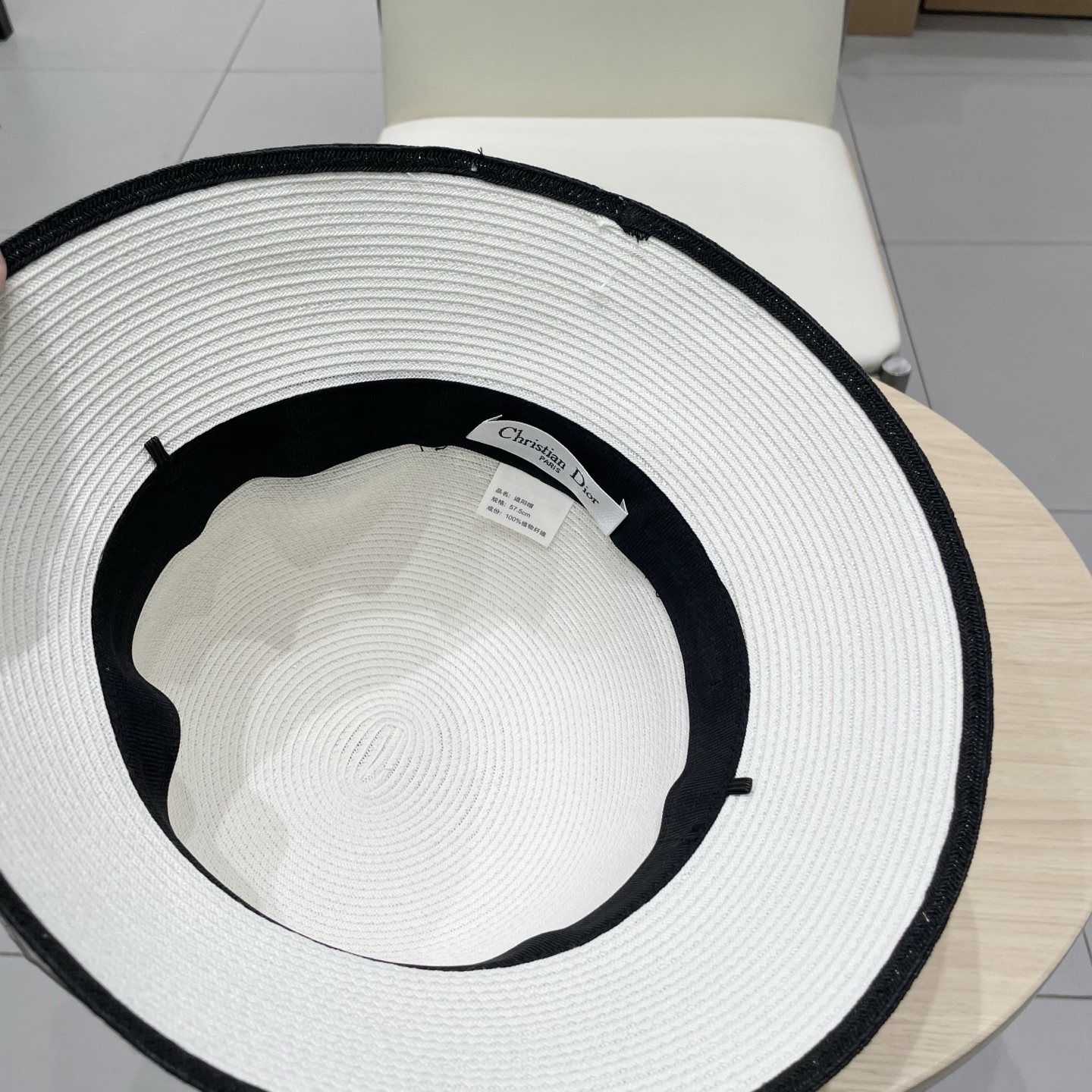  Dior迪奥新款盆帽，细草可折叠草帽，盆帽，头围57cm