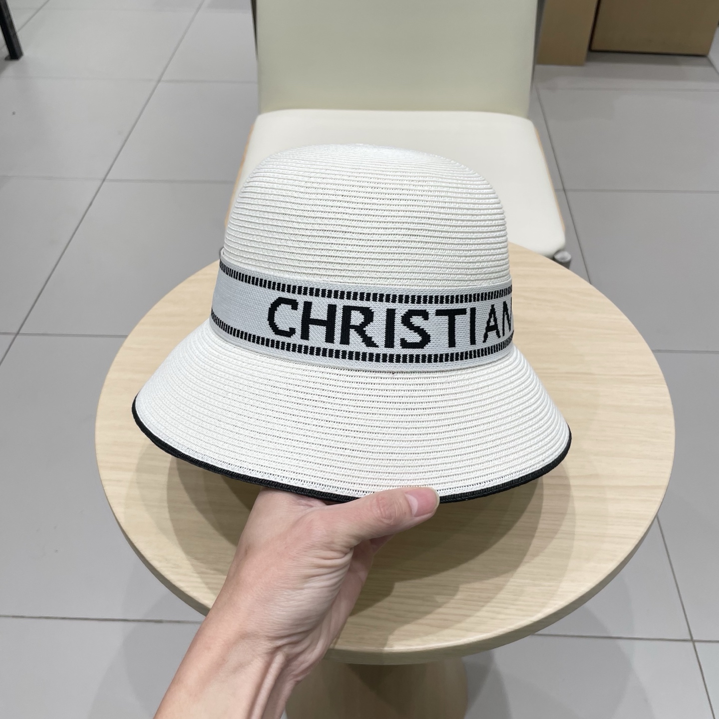  Dior迪奥新款盆帽，细草可折叠草帽，盆帽，头围57cm