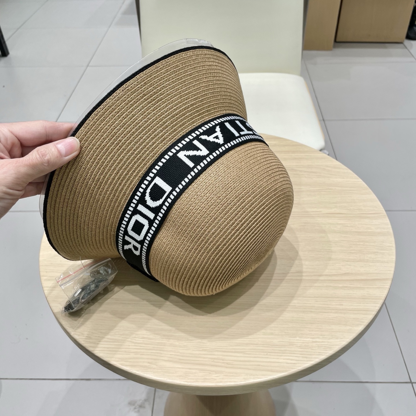  Dior迪奥新款盆帽，细草可折叠草帽，盆帽，头围57cm