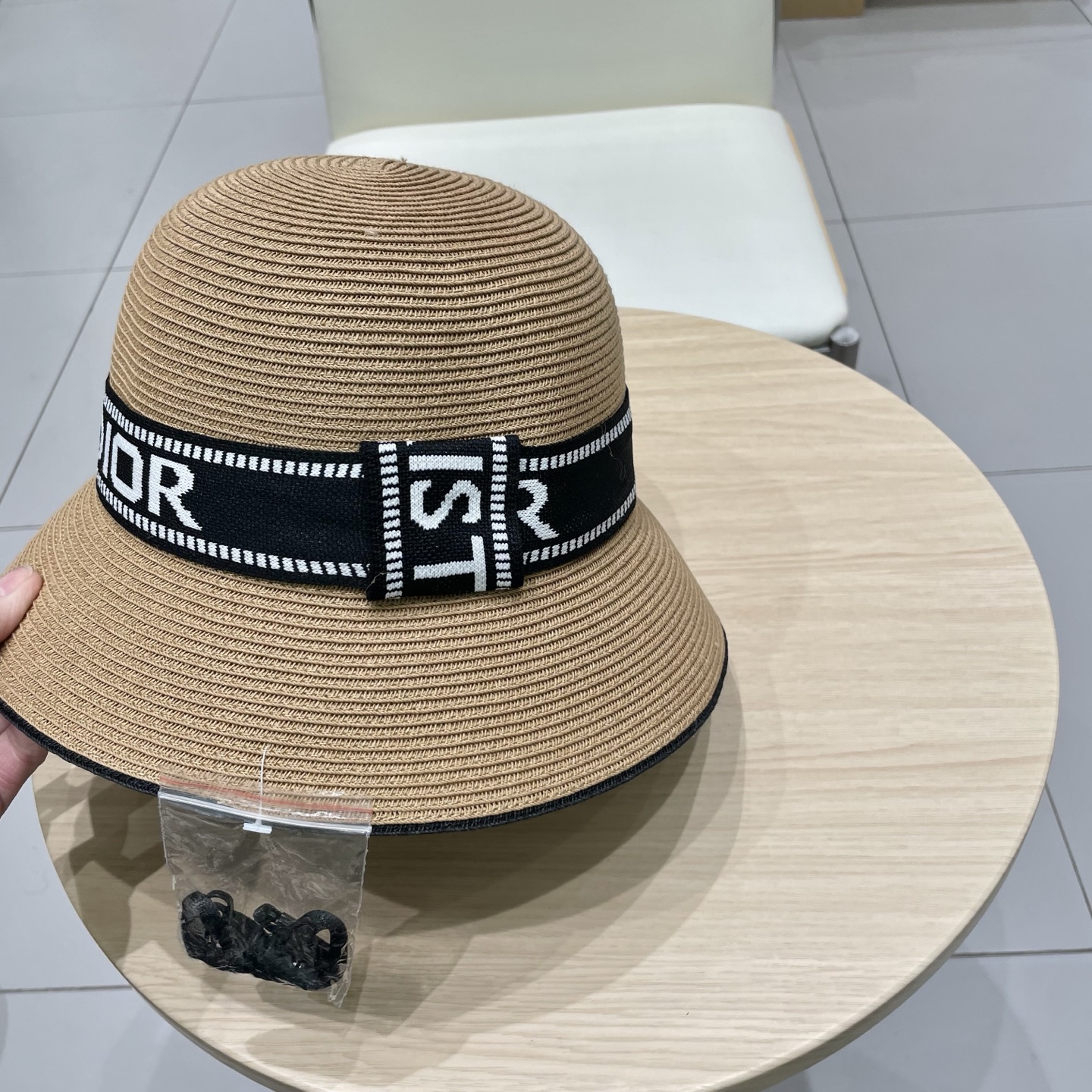  Dior迪奥新款盆帽，细草可折叠草帽，盆帽，头围57cm