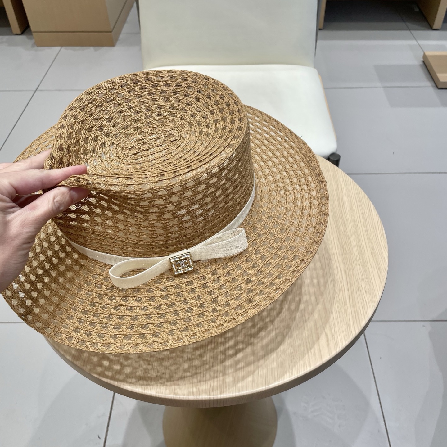 香奈儿CHANEL2025新款草帽，高级定制，名媛风，细节待上，夏季防晒防紫外线，出行必备，百搭好看