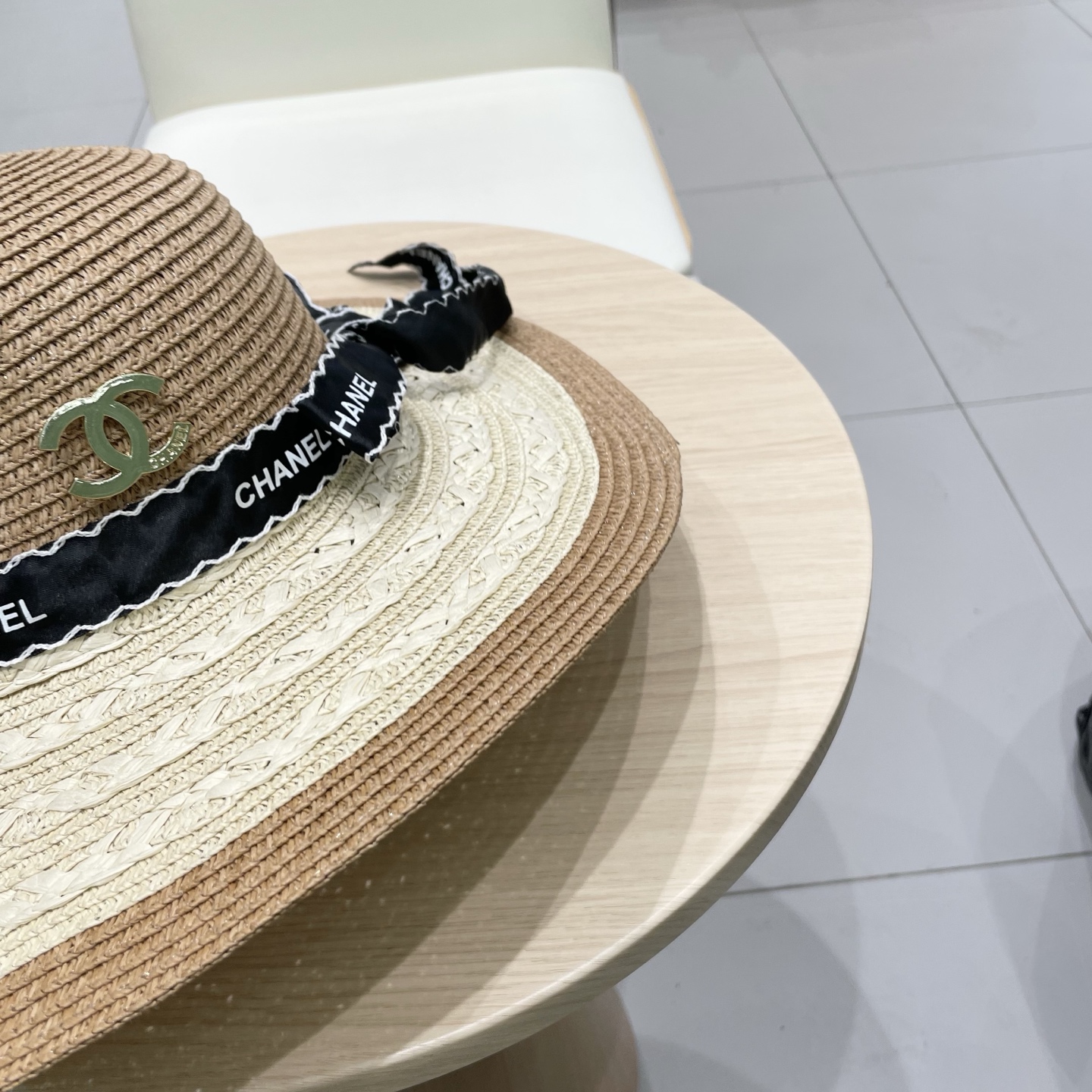 Chanel香奈儿新款草帽，搭配仙女出游必备，头围57cm