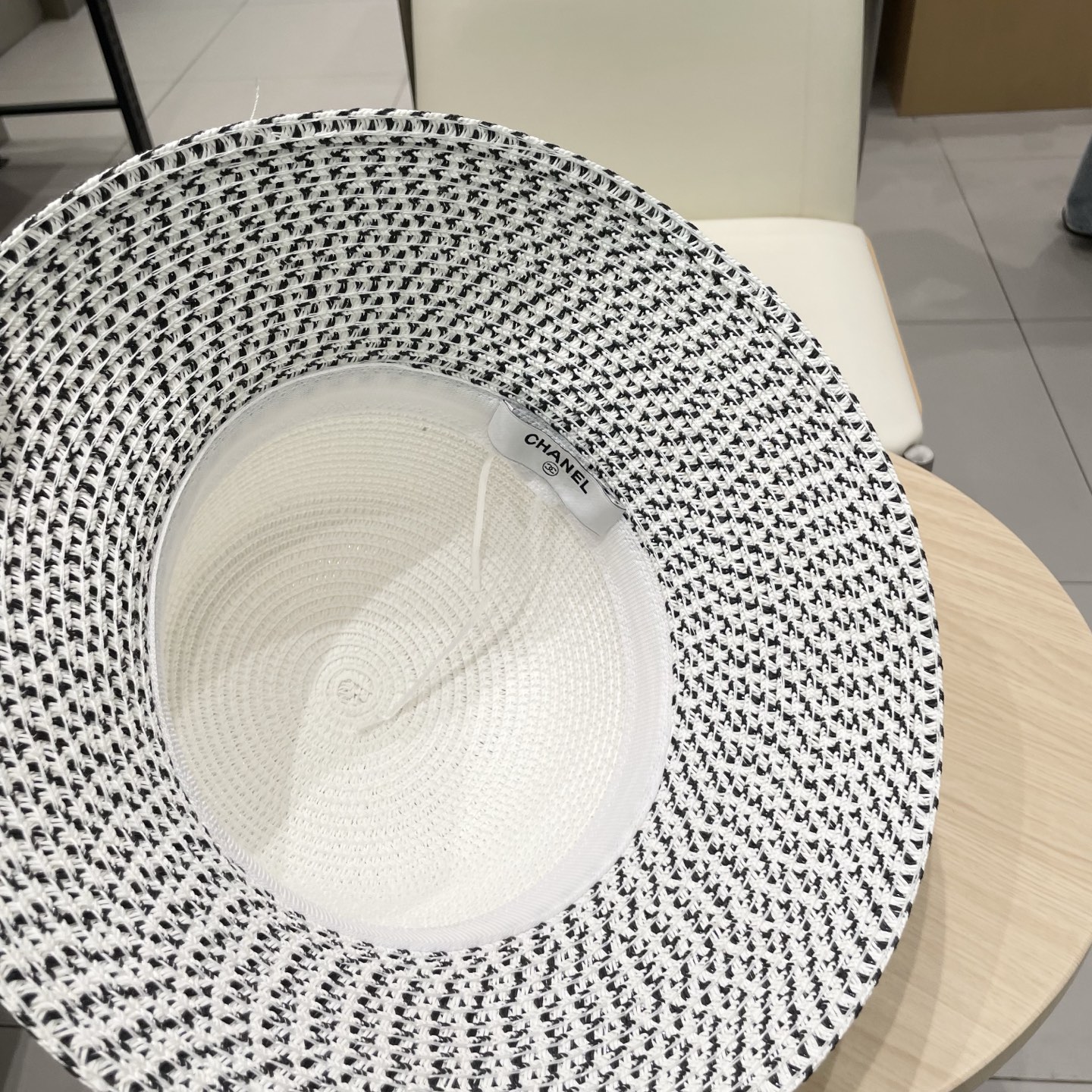  Chanel香奈儿法式帽女夏季大檐防晒帽海边度假沙滩帽草编折叠太阳帽