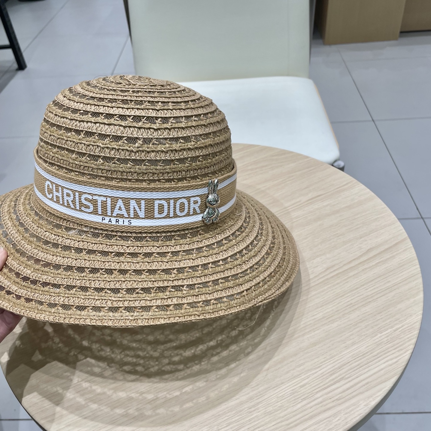   迪奥 Dior草帽，名媛风盆帽，高级细草制作，高端定制，头围57cm