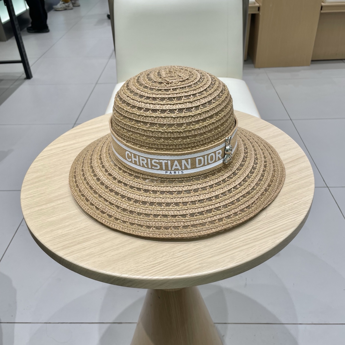   迪奥 Dior草帽，名媛风盆帽，高级细草制作，高端定制，头围57cm