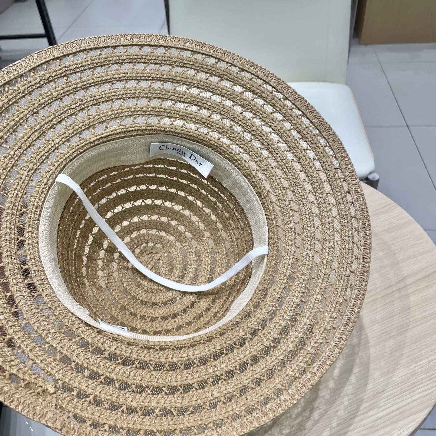   迪奥 Dior草帽，名媛风盆帽，高级细草制作，高端定制，头围57cm