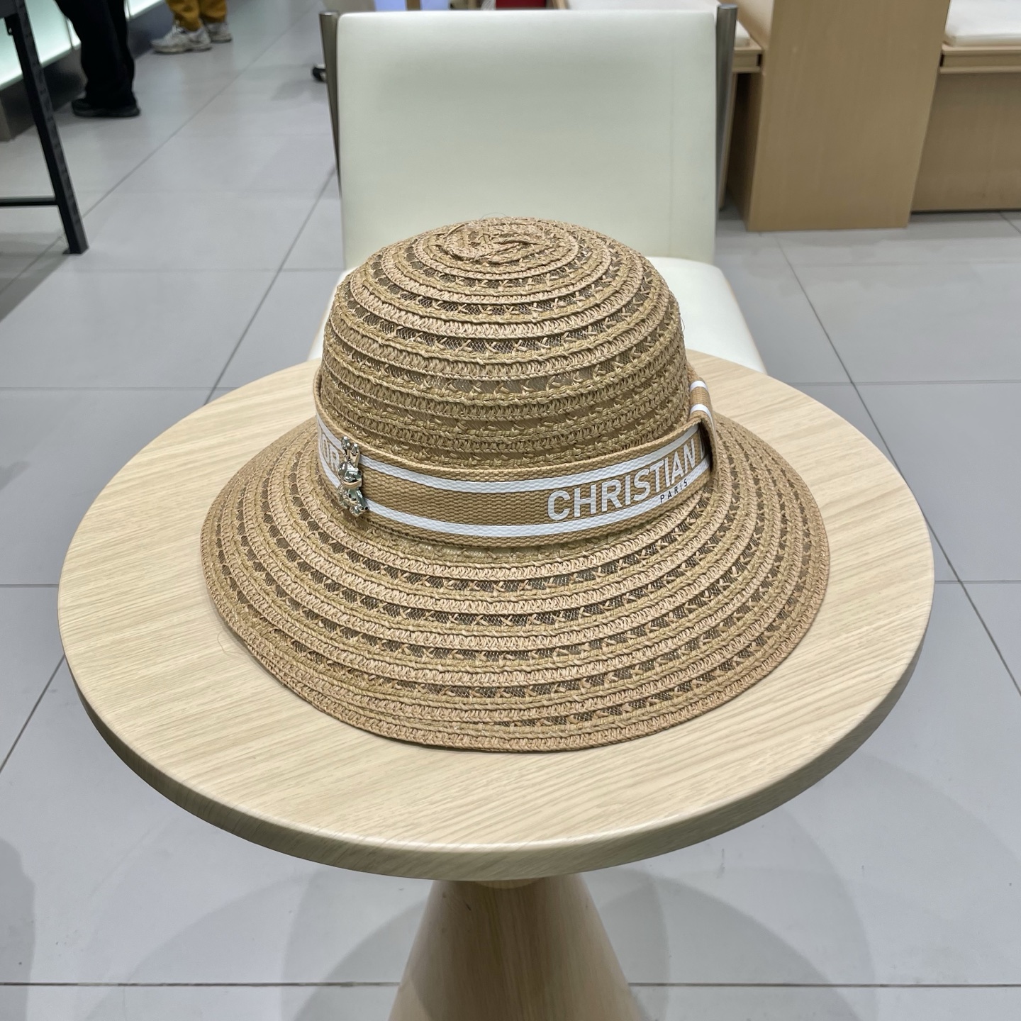   迪奥 Dior草帽，名媛风盆帽，高级细草制作，高端定制，头围57cm