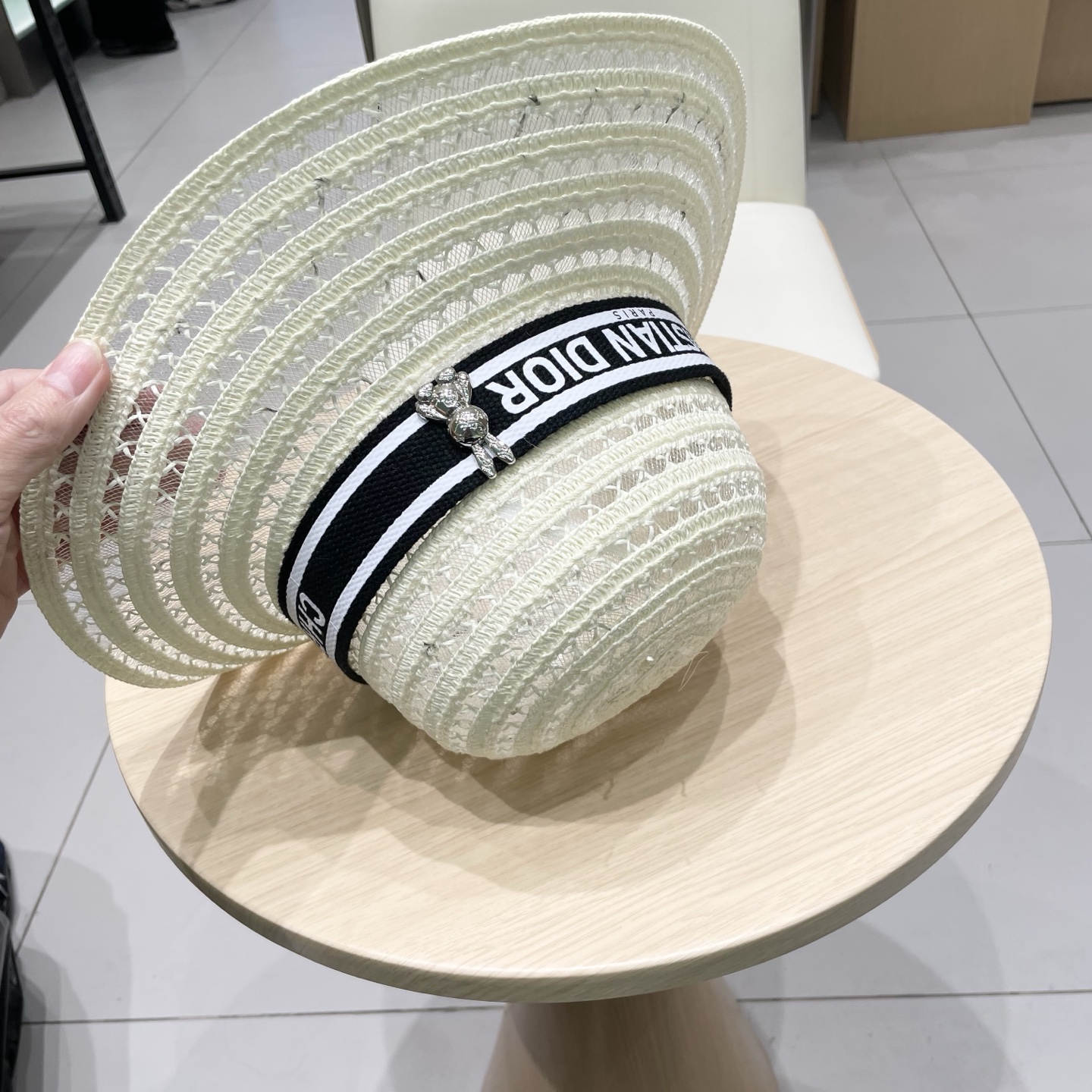   迪奥 Dior草帽，名媛风盆帽，高级细草制作，高端定制，头围57cm