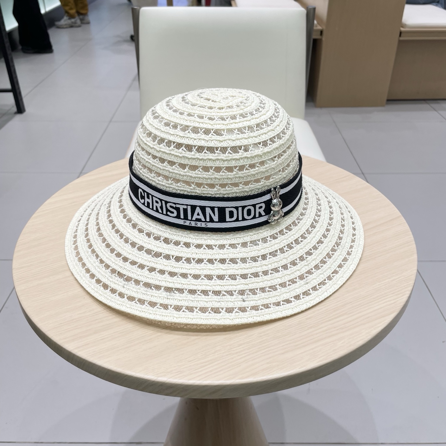   迪奥 Dior草帽，名媛风盆帽，高级细草制作，高端定制，头围57cm