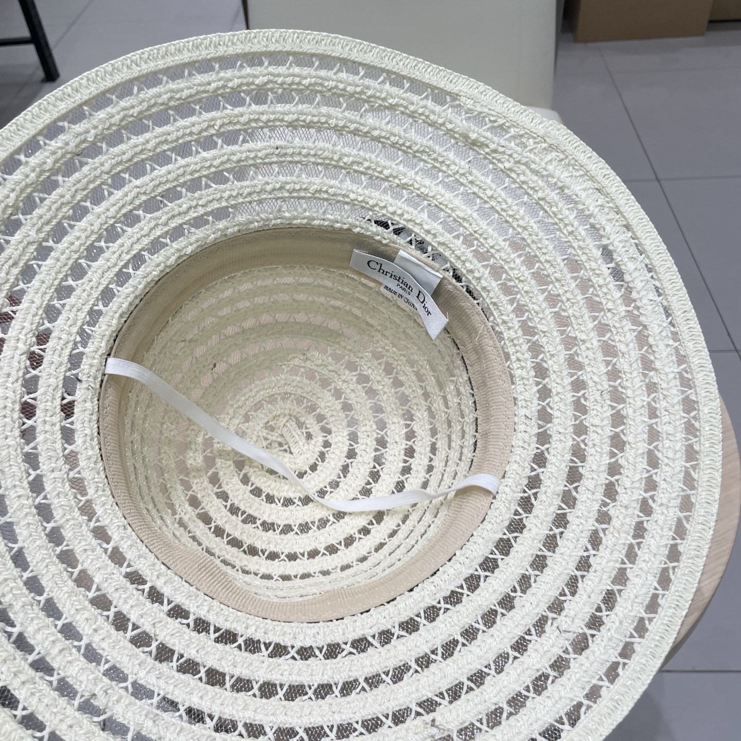   迪奥 Dior草帽，名媛风盆帽，高级细草制作，高端定制，头围57cm