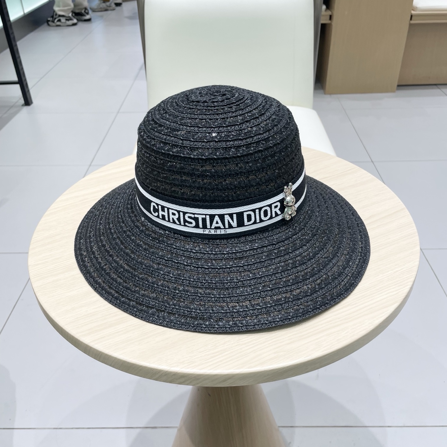   迪奥 Dior草帽，名媛风盆帽，高级细草制作，高端定制，头围57cm