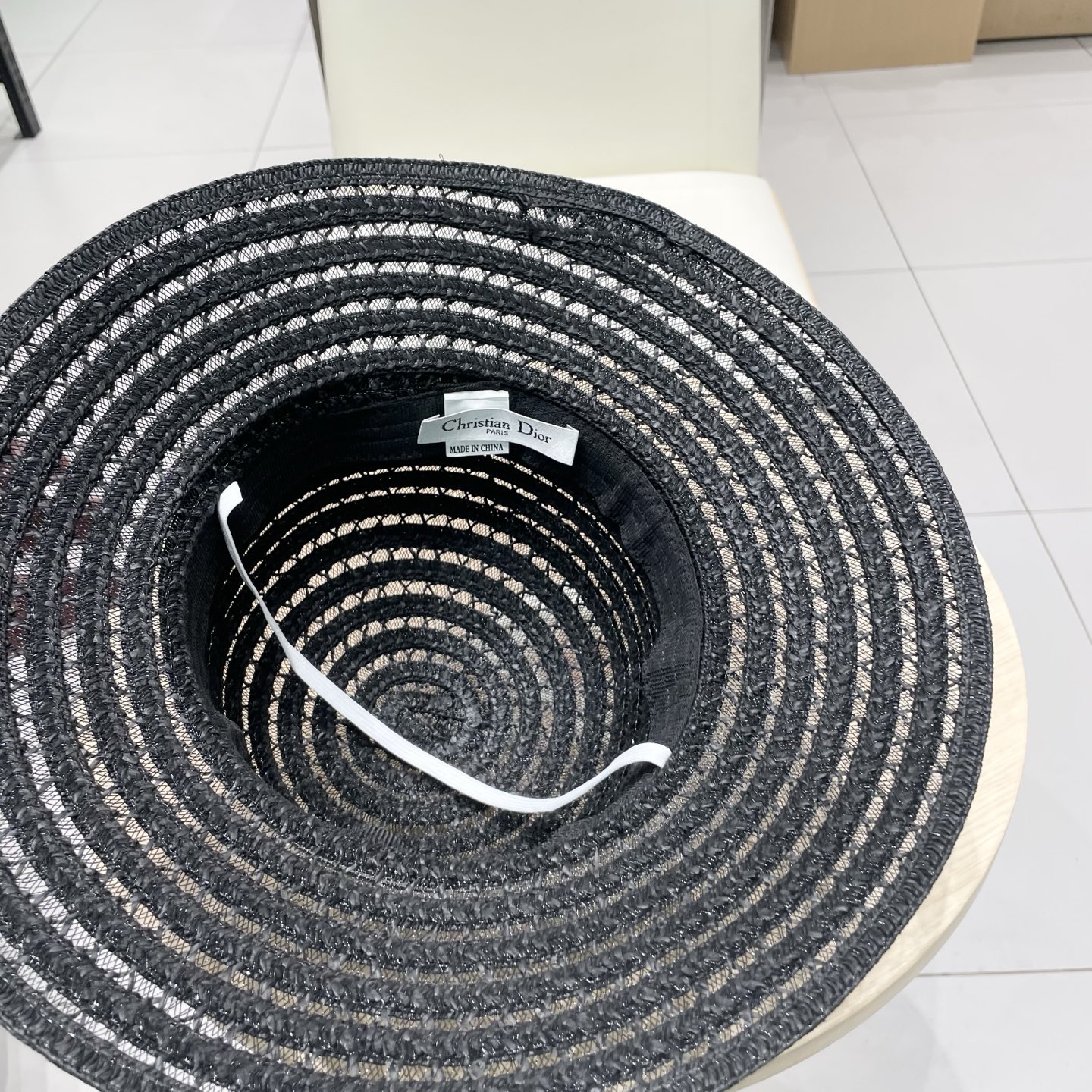   迪奥 Dior草帽，名媛风盆帽，高级细草制作，高端定制，头围57cm