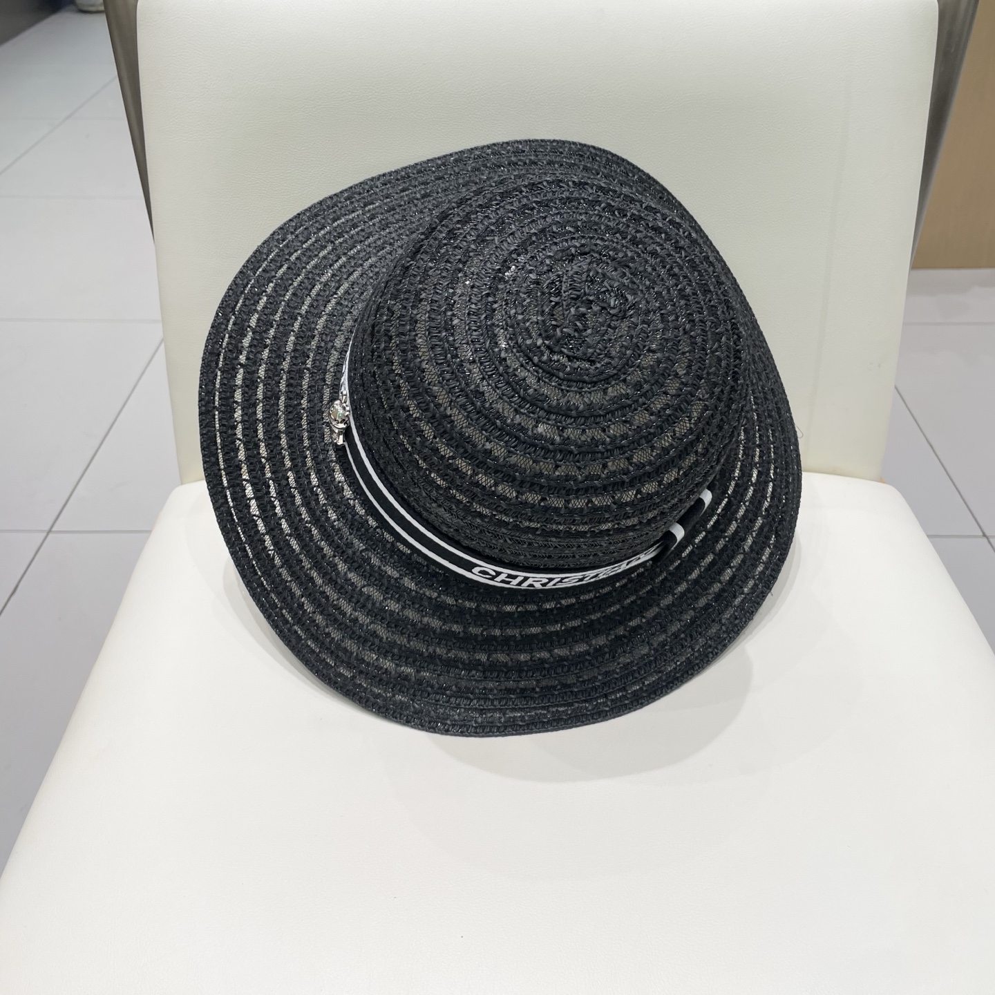   迪奥 Dior草帽，名媛风盆帽，高级细草制作，高端定制，头围57cm