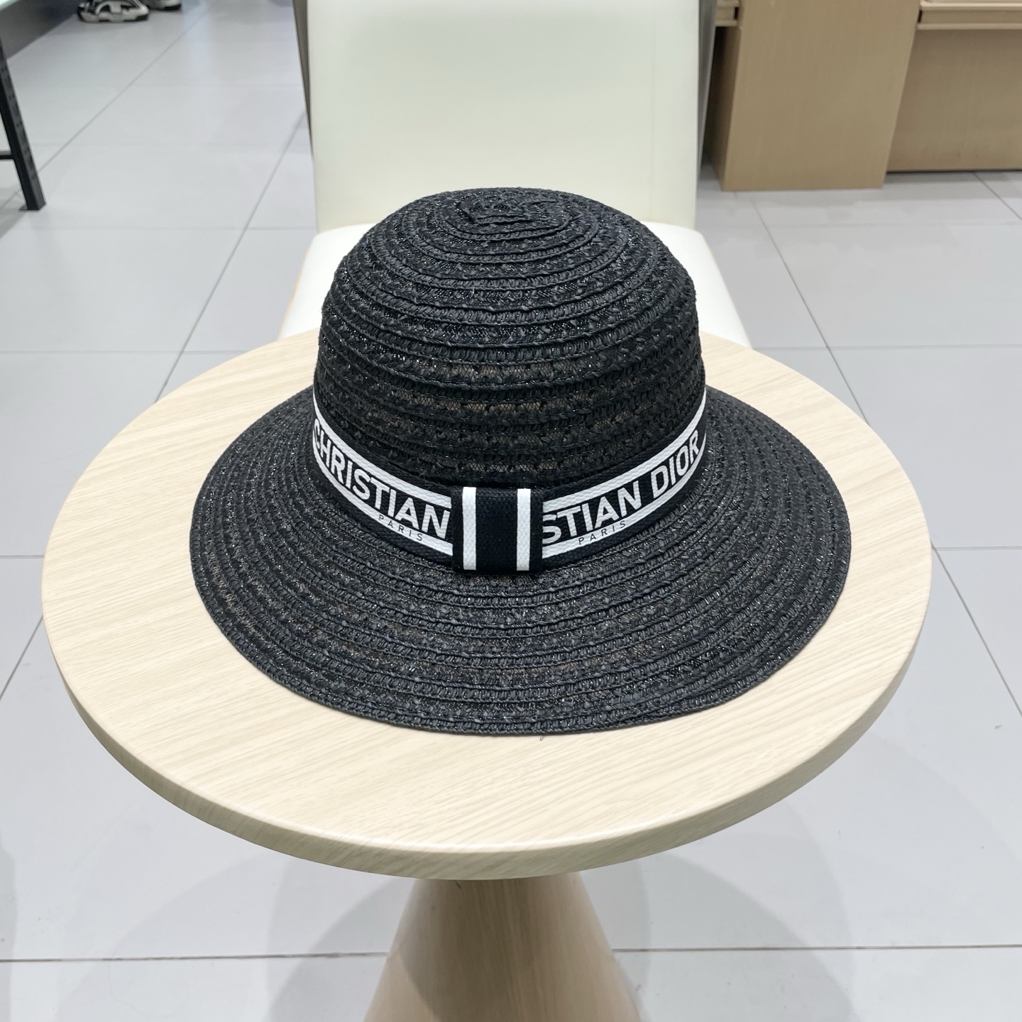   迪奥 Dior草帽，名媛风盆帽，高级细草制作，高端定制，头围57cm