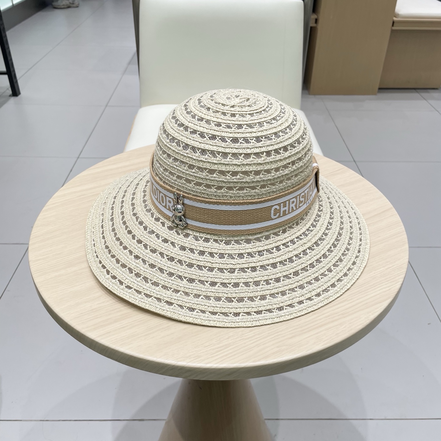   迪奥 Dior草帽，名媛风盆帽，高级细草制作，高端定制，头围57cm