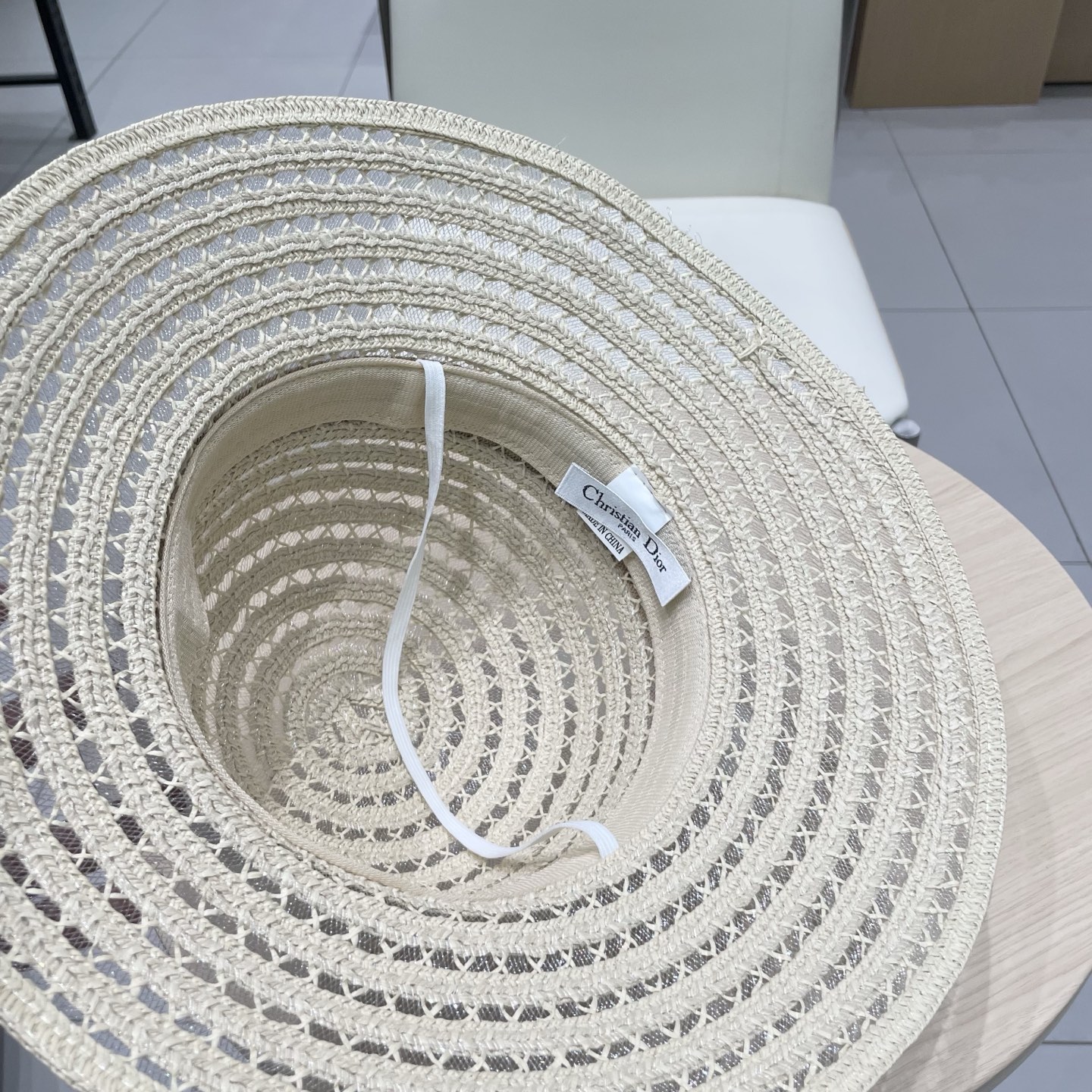   迪奥 Dior草帽，名媛风盆帽，高级细草制作，高端定制，头围57cm