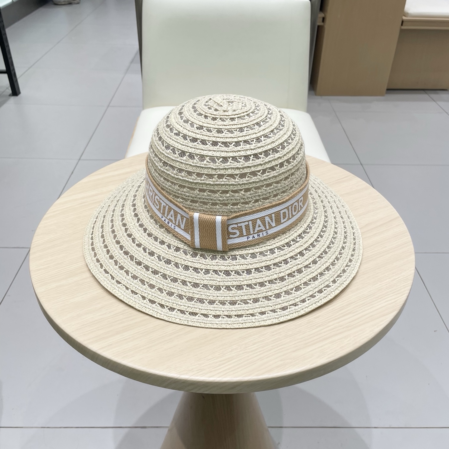   迪奥 Dior草帽，名媛风盆帽，高级细草制作，高端定制，头围57cm