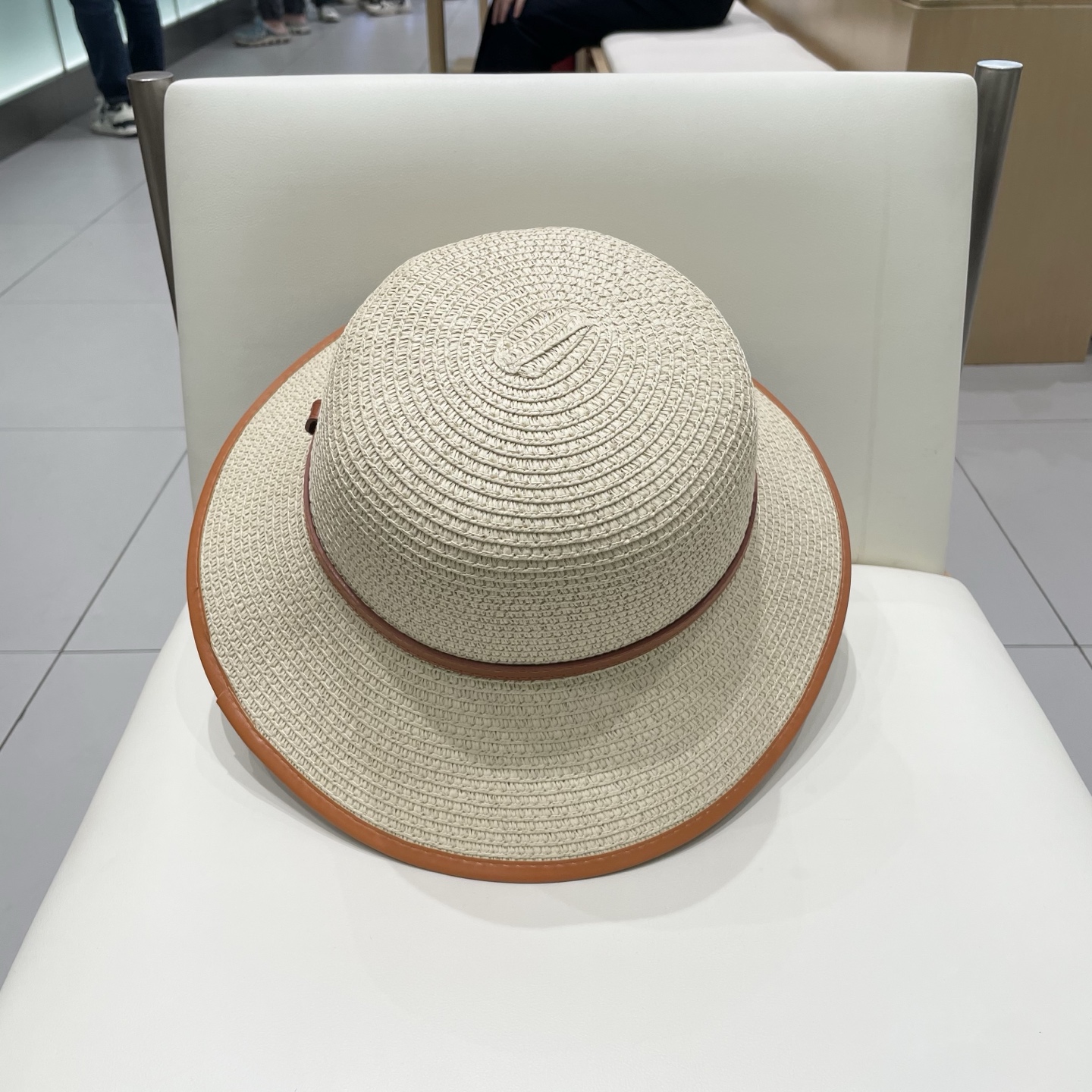  Gucci古奇新款圆顶帽，遮阳草帽，防紫外线帽檐，头围57cm