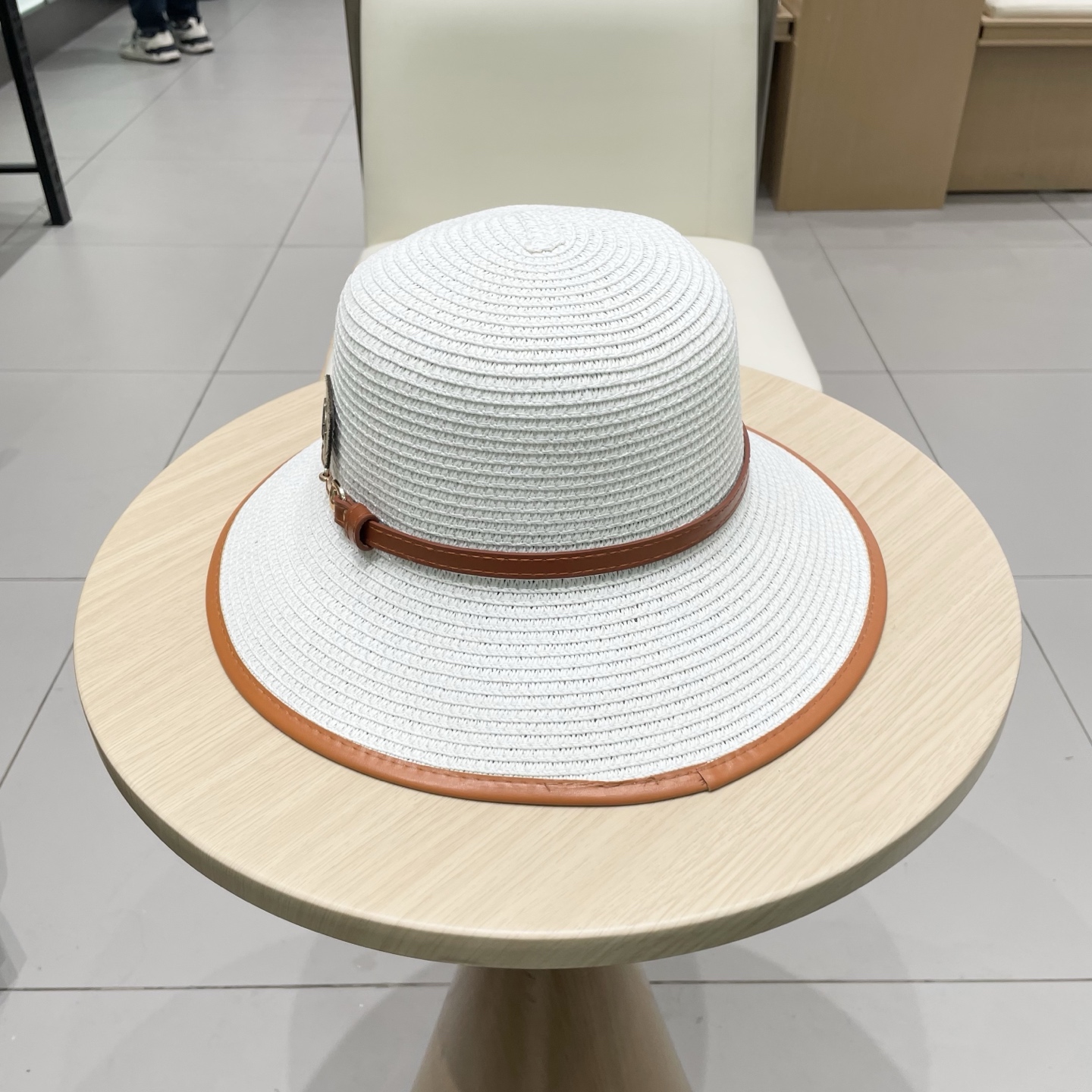  Gucci古奇新款圆顶帽，遮阳草帽，防紫外线帽檐，头围57cm