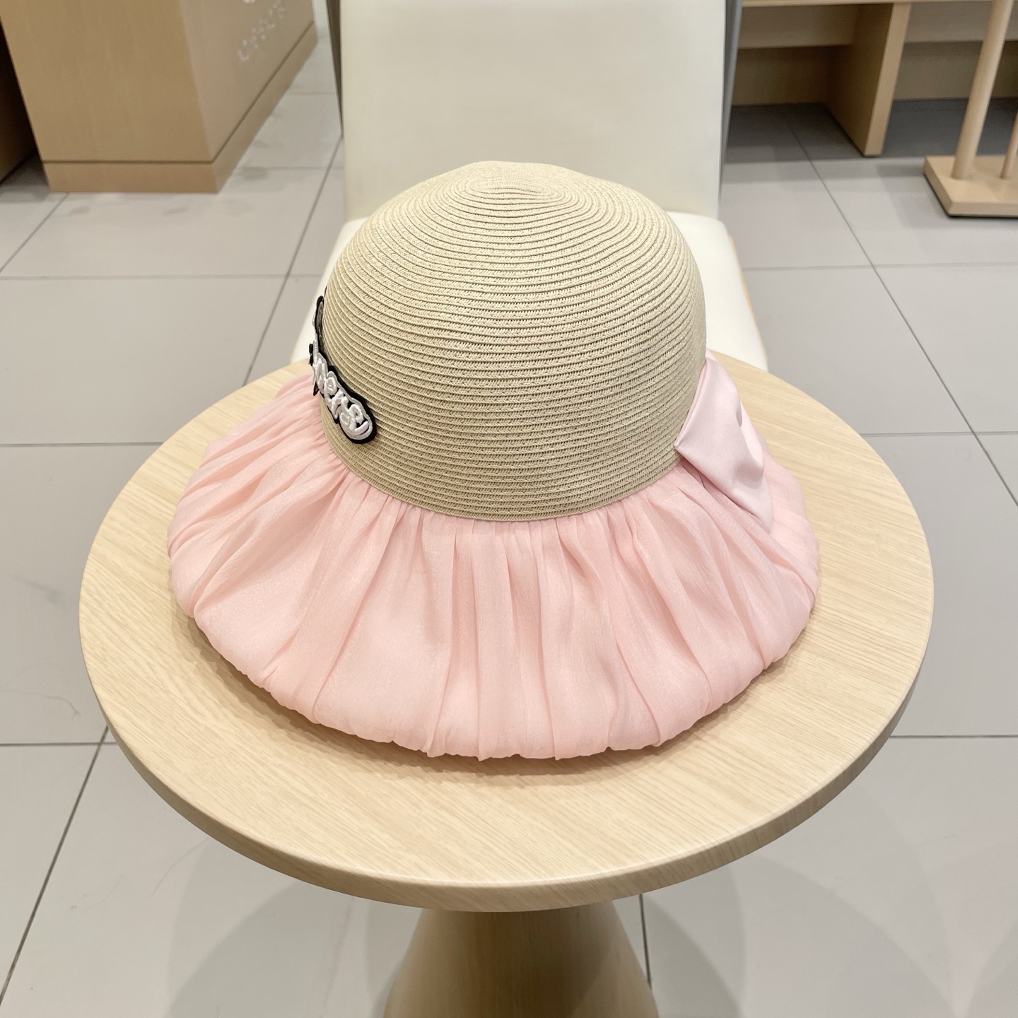  🧢路易威登棒球帽 LouisVuitton😍2025新款蝴蝶结渔夫帽子女夏季遮阳防晒大檐太阳草帽可折叠