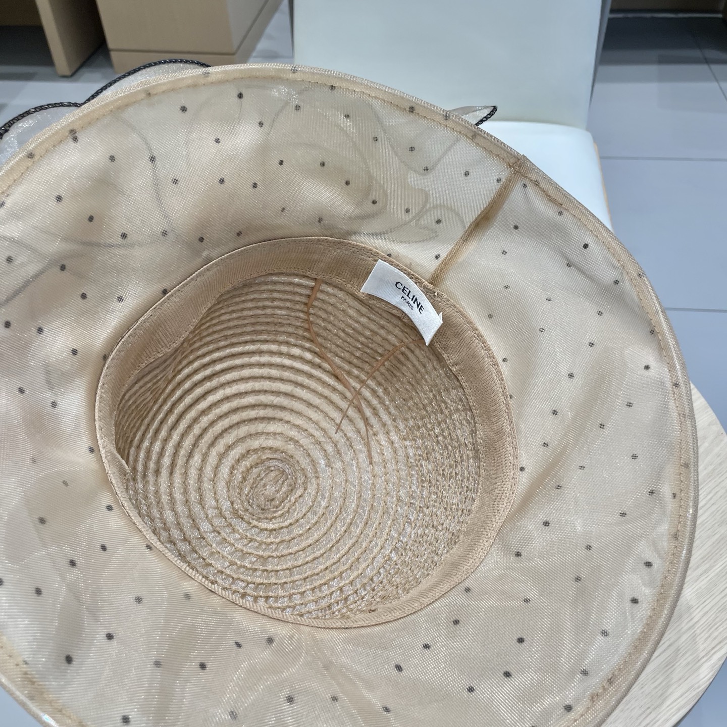  celine塞琳圆顶帽子女夏季田园风百搭逛街遮阳帽花朵优雅可折叠太阳帽女盆帽