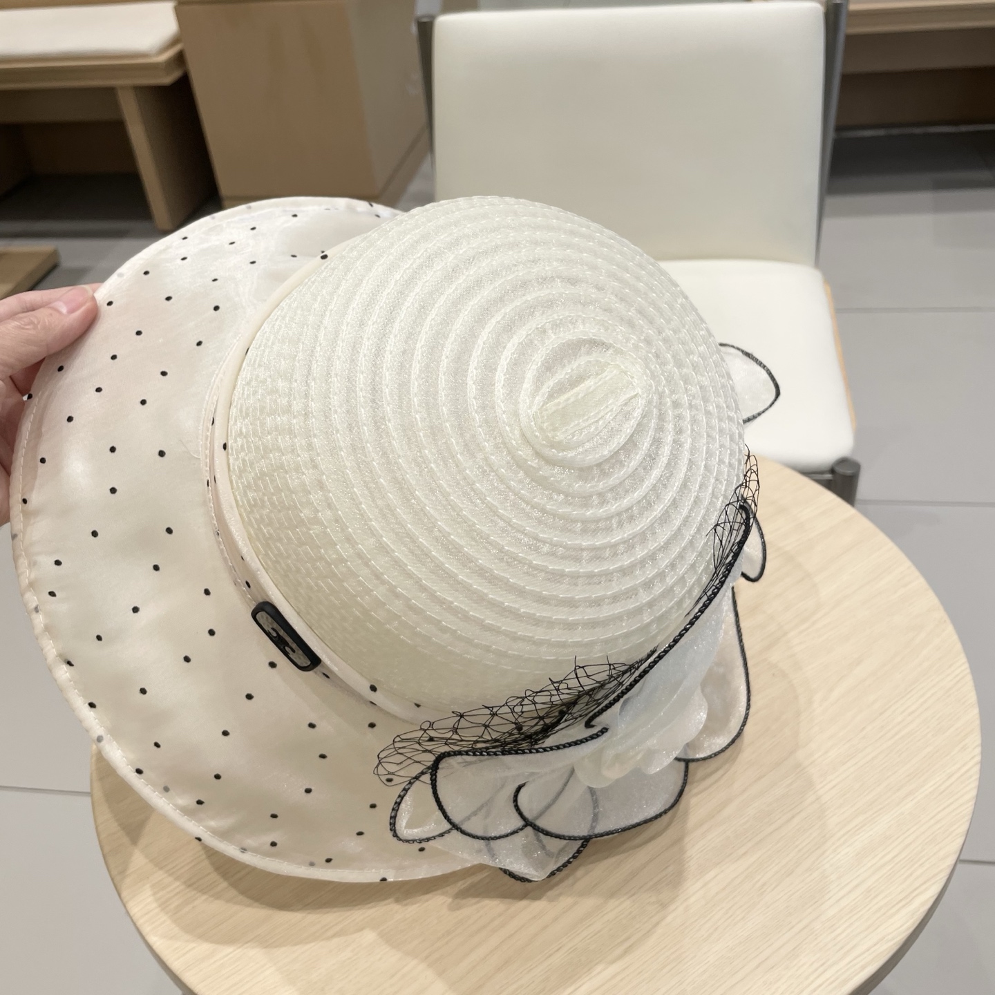  celine塞琳圆顶帽子女夏季田园风百搭逛街遮阳帽花朵优雅可折叠太阳帽女盆帽