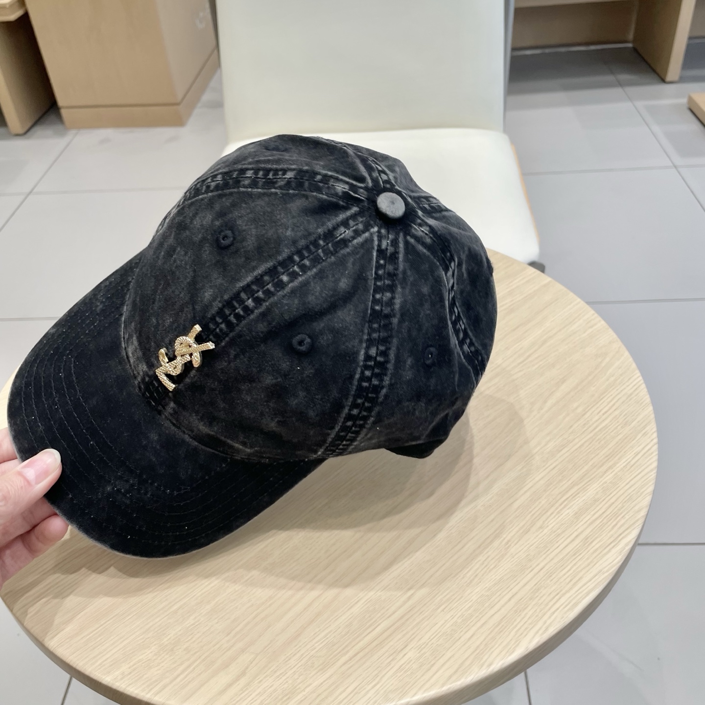  圣罗兰SAINT LAURENT 官网对版棒球帽，请认准高端品质市场唯一细节对版，小红书推荐，时尚百搭