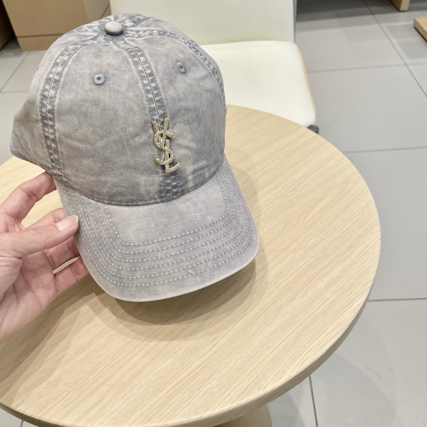  圣罗兰SAINT LAURENT 官网对版棒球帽，请认准高端品质市场唯一细节对版，小红书推荐，时尚百搭