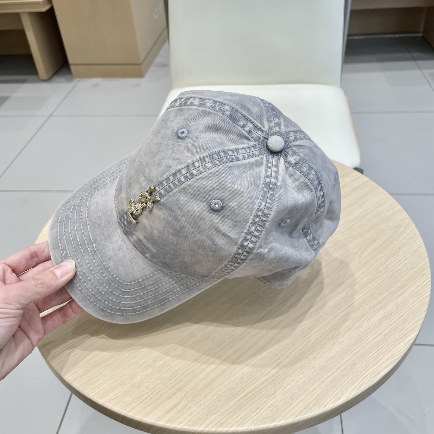  圣罗兰SAINT LAURENT 官网对版棒球帽，请认准高端品质市场唯一细节对版，小红书推荐，时尚百搭