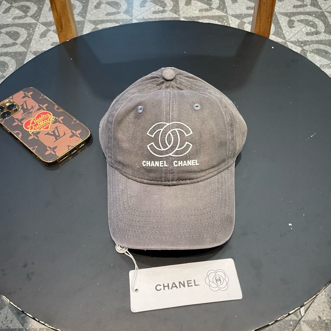  香奈儿 CHANEL 春夏季薄款简约黑白小香 王一博徐璐同款百搭黑色渔夫帽软顶棒球帽