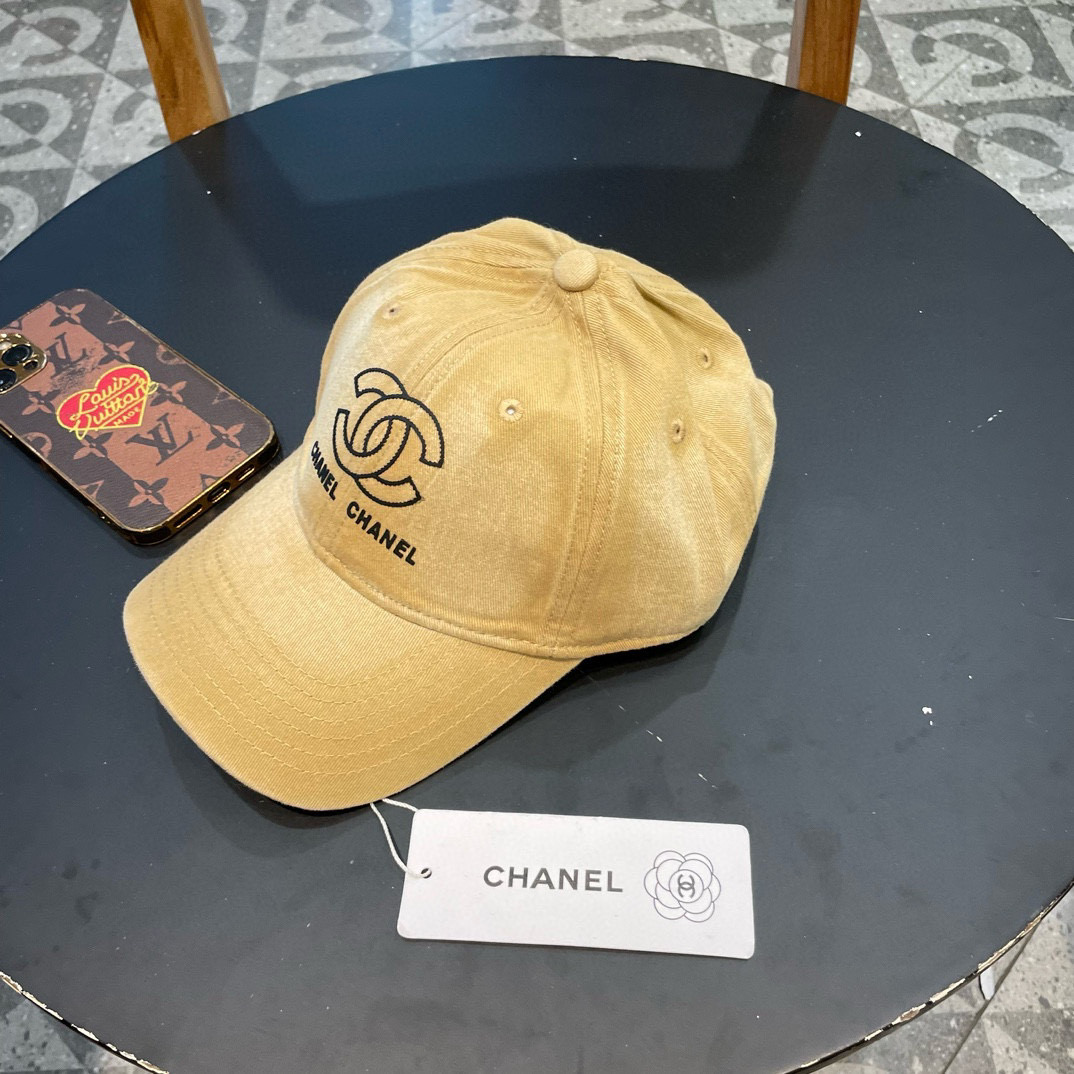  香奈儿 CHANEL 春夏季薄款简约黑白小香 王一博徐璐同款百搭黑色渔夫帽软顶棒球帽