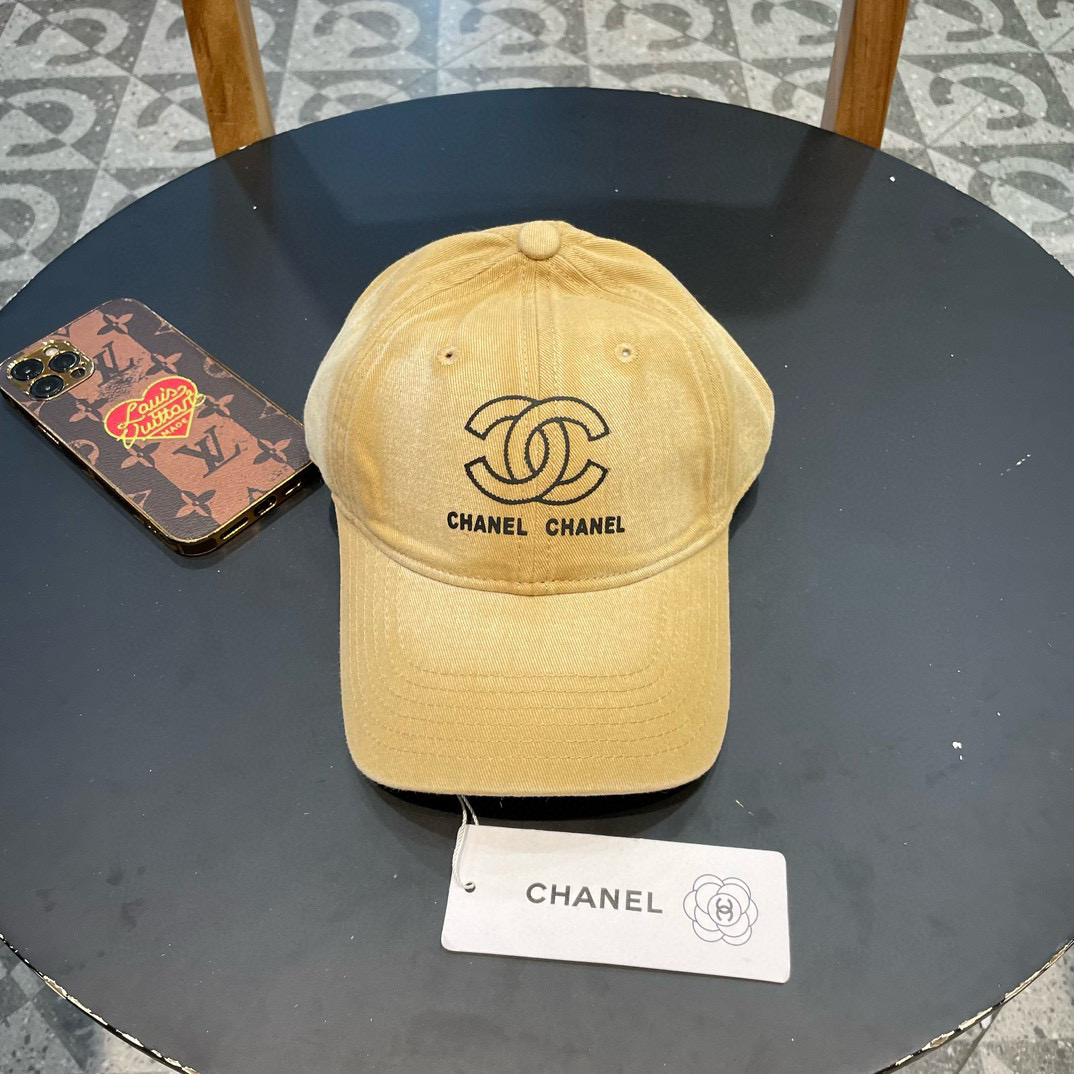  香奈儿 CHANEL 春夏季薄款简约黑白小香 王一博徐璐同款百搭黑色渔夫帽软顶棒球帽