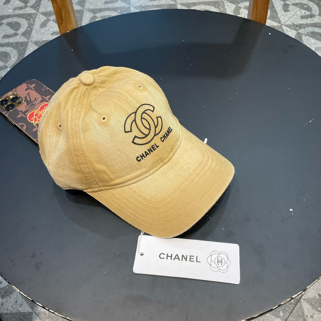  香奈儿 CHANEL 春夏季薄款简约黑白小香 王一博徐璐同款百搭黑色渔夫帽软顶棒球帽