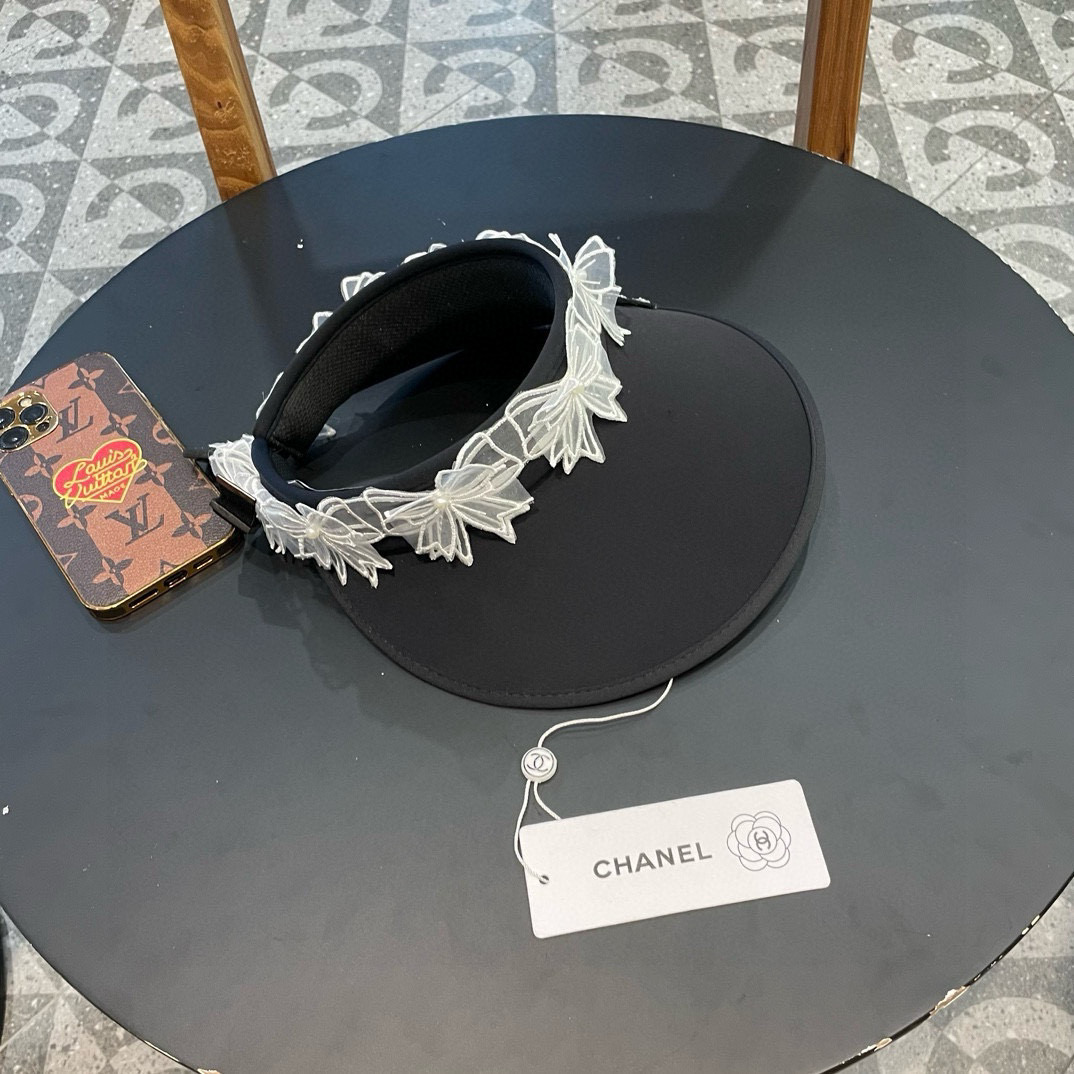  Chanel自制韩系蝴蝶棒球帽遮阳帽女春夏新品2024新款少女时尚鸭舌防晒帽