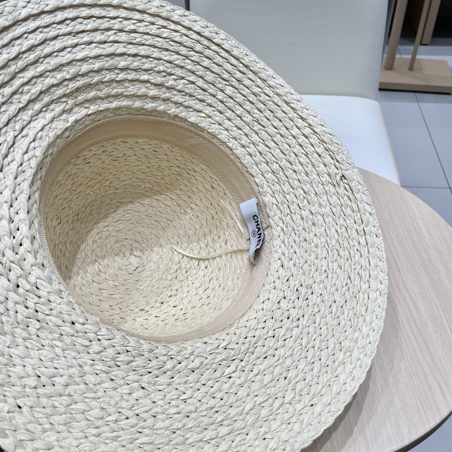  Chanel香奈儿草帽，丝带蝴蝶结盆帽，名媛风PP草帽，头围57c