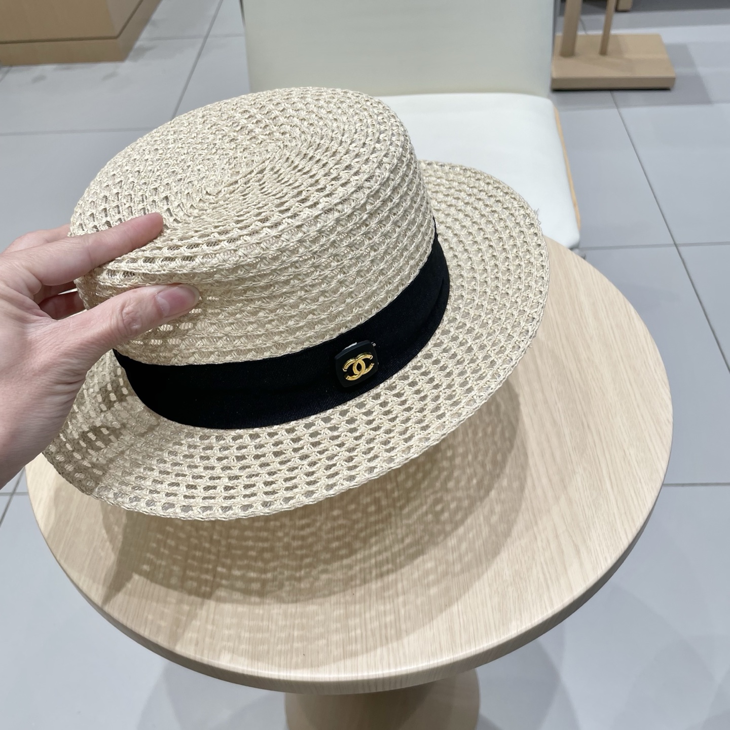  Chanel香奈儿新款草帽，搭配仙女出游必备，头围57cm