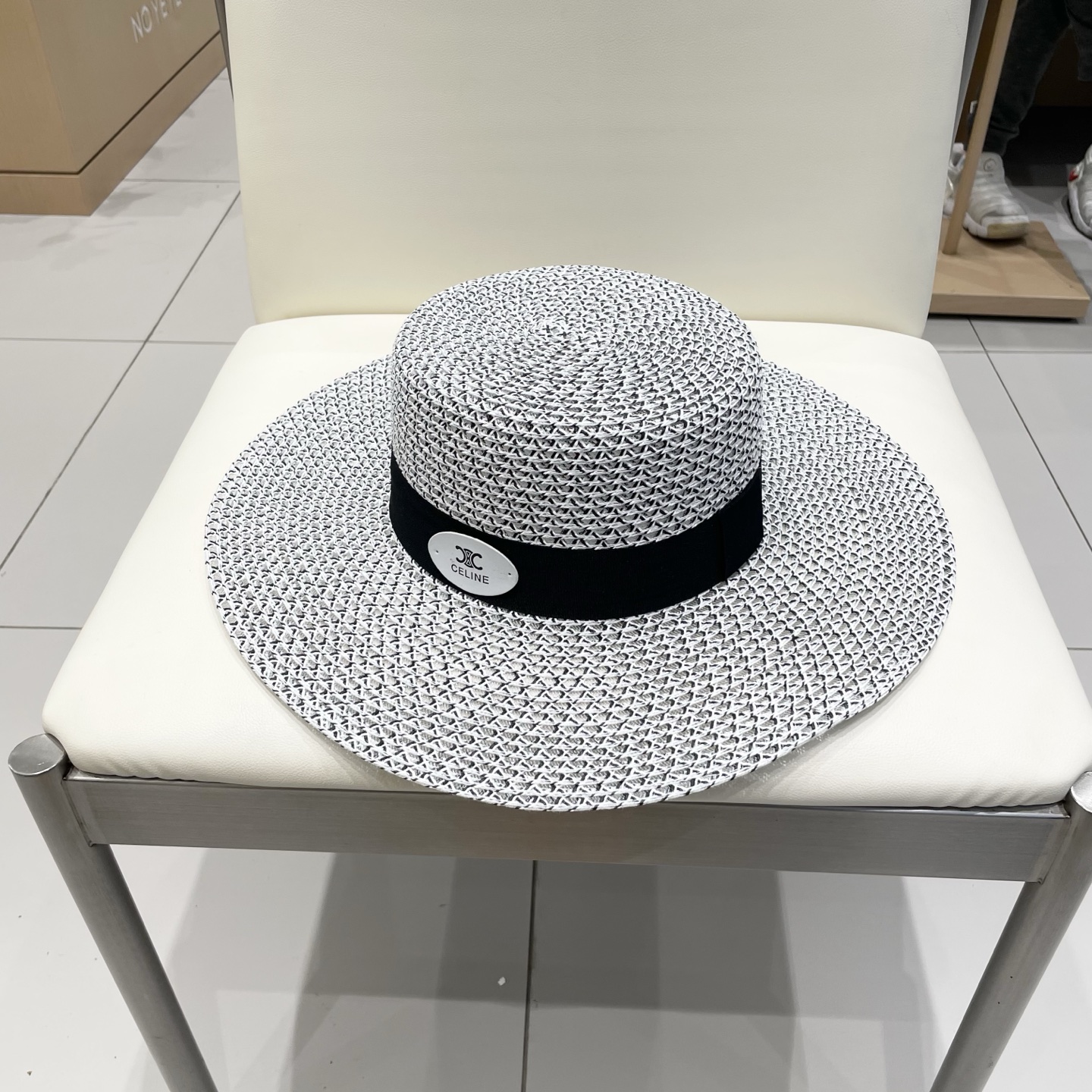 塞琳celien新款草帽，平顶礼帽，头围57cm