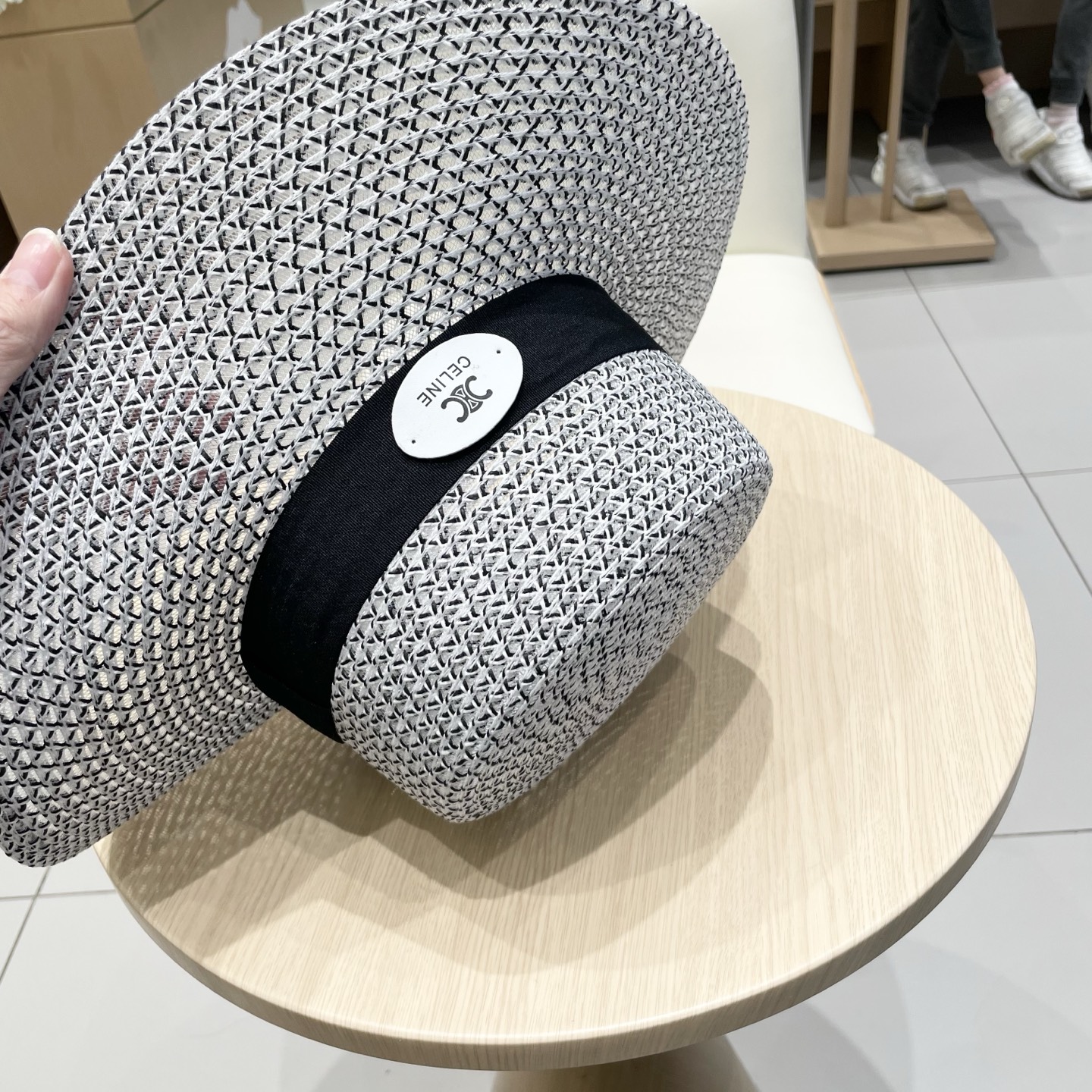 塞琳celien新款草帽，平顶礼帽，头围57cm