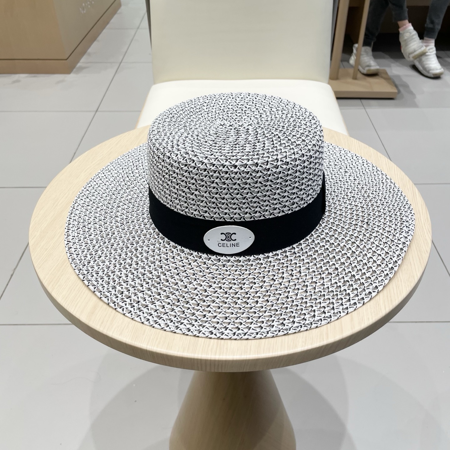 塞琳celien新款草帽，平顶礼帽，头围57cm