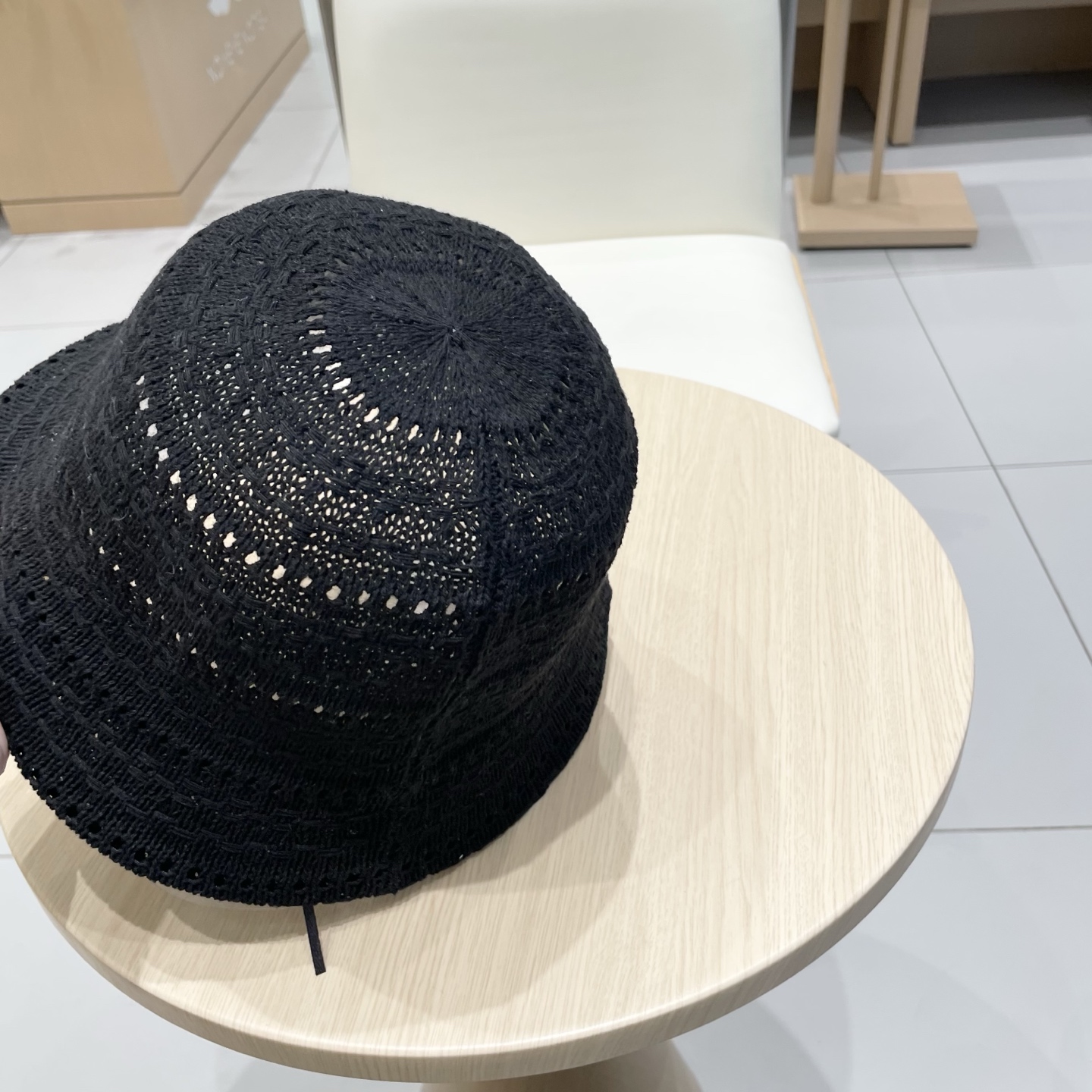  Chanel香奈儿镂空字母透气渔夫帽子女夏季防晒针织帽可折叠盆帽户外遮阳帽