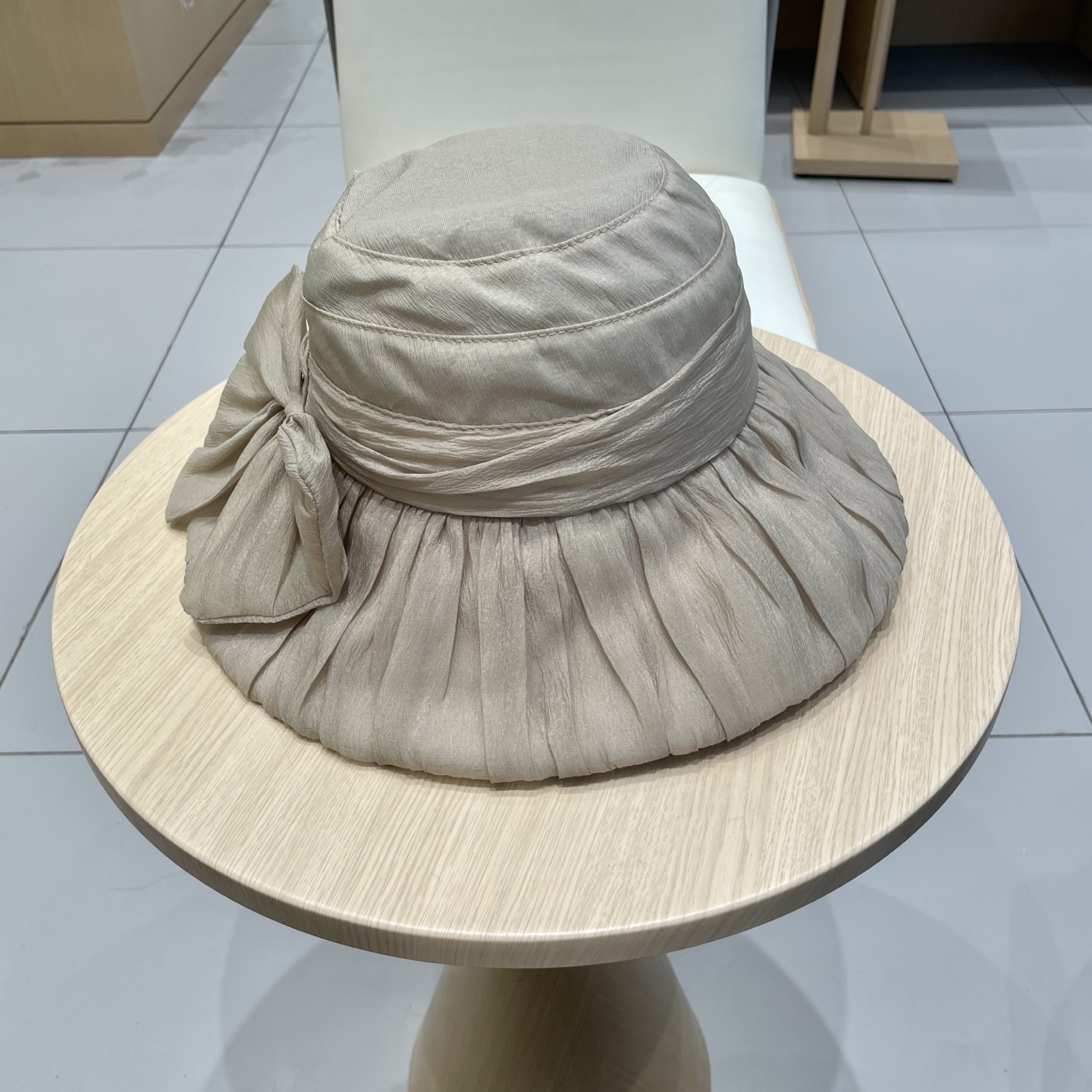  Chanel香奈儿春夏款时尚气质网纱遮阳帽女出游仙女帽大帽檐盆帽防晒遮阳太阳帽